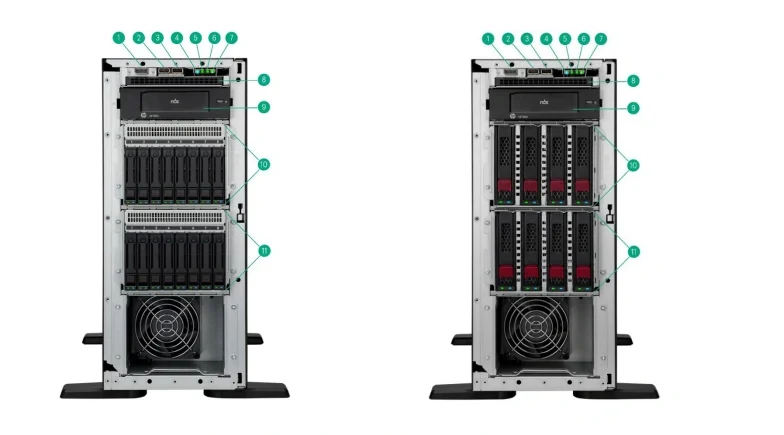 سرور تاور HPE ProLiant ML110 Gen11- front